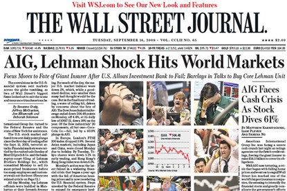 Newspaper headlines