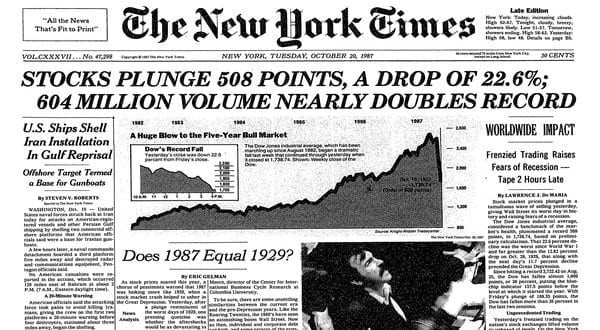 Newspaper headlines